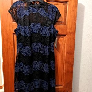 NY&Co High-Neck All-Over Lace Dress